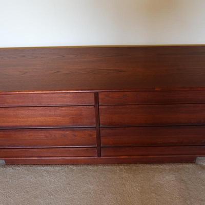 Mid-Century Six Drawer Dresser Credenza