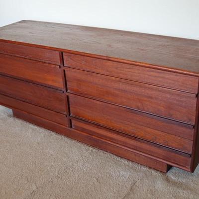 Mid-Century Six Drawer Dresser Credenza