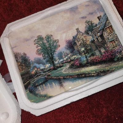 Set of Thomas Kinkaid plates.