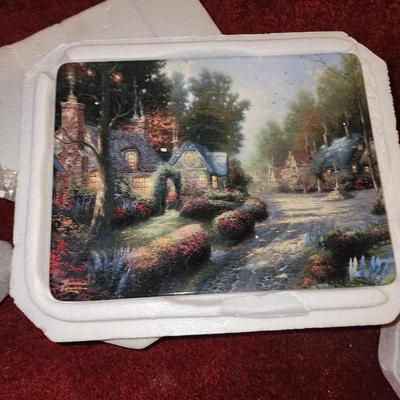 Set of Thomas Kinkaid plates.