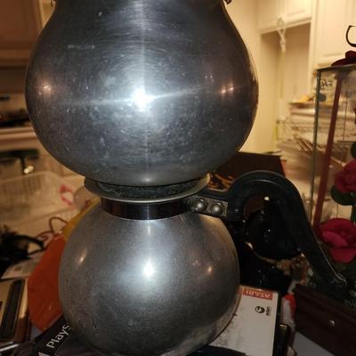 Double coffee pot.