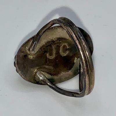 Vintage Navajo Pawn Silver and Turquoise Ring by Jessie Claw