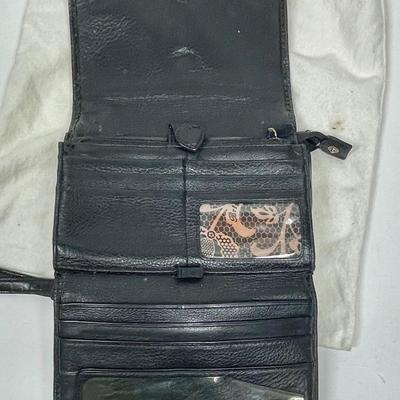 Brighton Black Leather Small Purse / Large Wallet