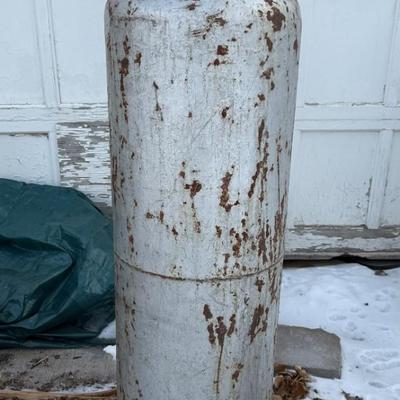 Gray Propane tank