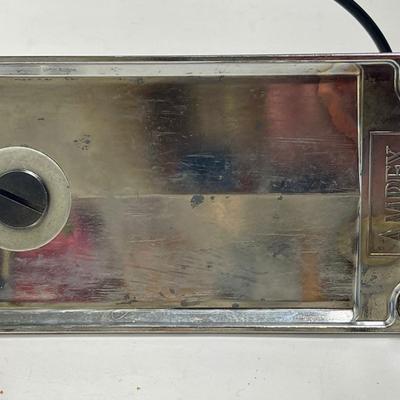 Vintage Philmore Cardioid Microphone and Ampex Tabletop Mic Stand