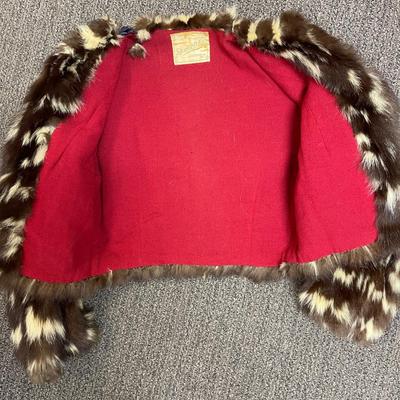 Stellar 1940s Spotted Skunk Scalloped Fur Cape