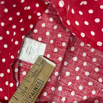 Lot of 4 stuffs - Bears and Sock Monkey on red & white pillowcase