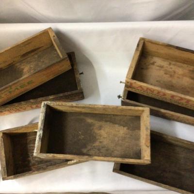 Wood Cheese Box Lot
