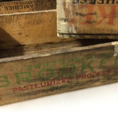 Wood Cheese Box Lot
