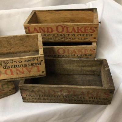 Wood Cheese Box Lot