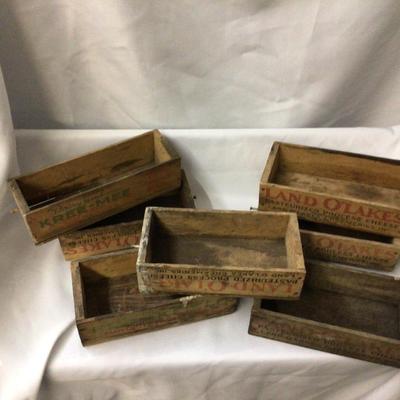 Wood Cheese Box Lot