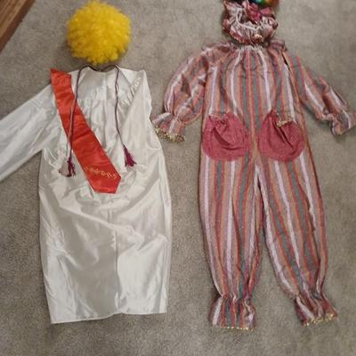 Costumes - Clown and a Graduate - with two fun two wigs