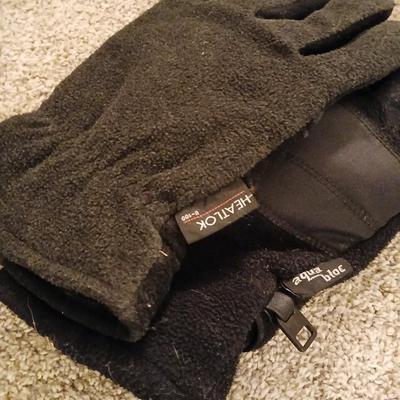 Genuine leather size 16 coat Lon size Large heavier winter coat and a soft black vest