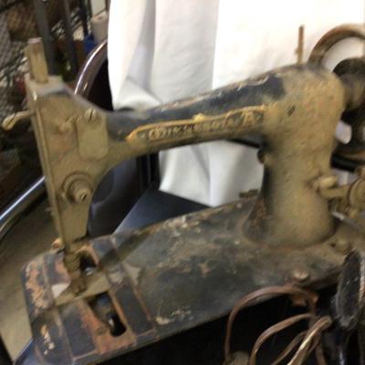 Two Vintage Sewing Machines