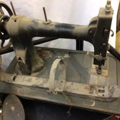 Two Vintage Sewing Machines