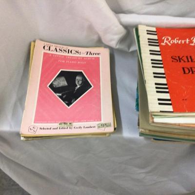 Box of Vintage Sheet Music