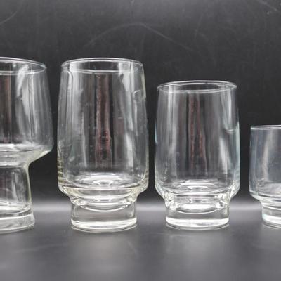 Vintage Libbey Glasses - Set of 26