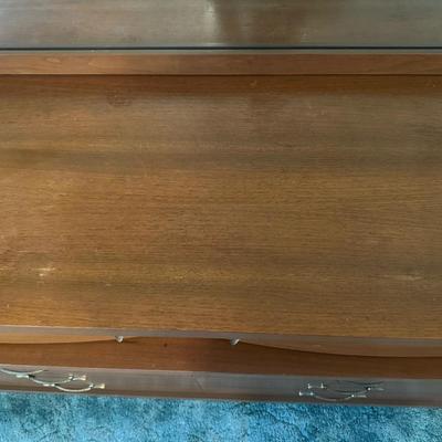 Vintage Bassett Solid Dresser with Original Mirror