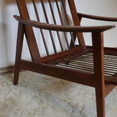 Vintage Mid Century Modern Lounge Chair with Cushions