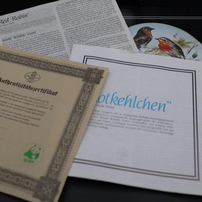 "World Wild Life Fund" Bird Plate Collection Plates - Europäische Singvögel
