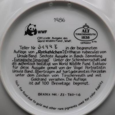 "World Wild Life Fund" Bird Plate Collection Plates - Europäische Singvögel