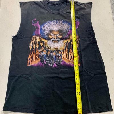 1992 Single-Stitch Harley-Davidson Tee Shirt - Fear No Evil