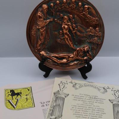 Italy Studio Dante Di Volteradici - Set of 6 Bronze Plates