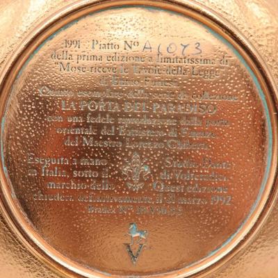 Italy Studio Dante Di Volteradici - Set of 6 Bronze Plates