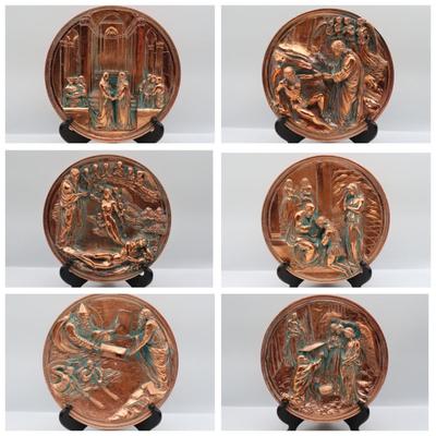 Italy Studio Dante Di Volteradici - Set of 6 Bronze Plates