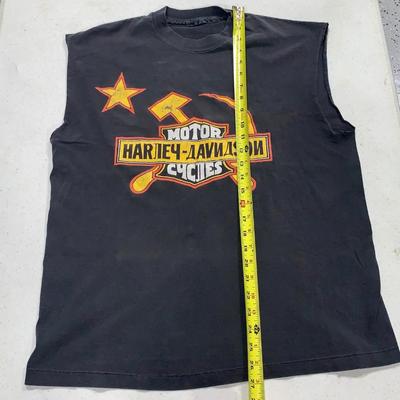 Ca 1990 Single-Stitch Harley-Davidson Tee Shirt - Russia
