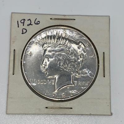 1926-D Peace Silver Dollar