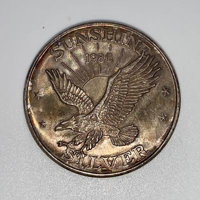 1986 Sunshine Mining Silver Dollar