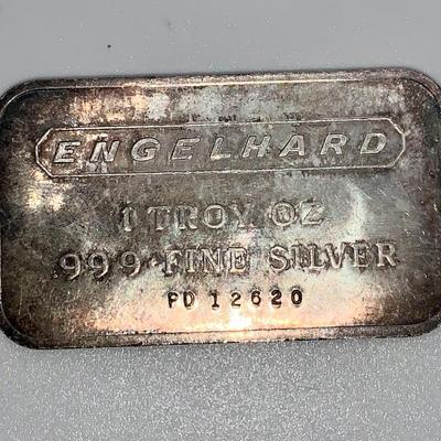 Engelhard .999 Fine Silver Bullion Bar
