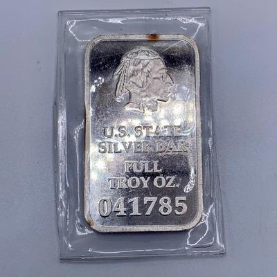 State of Iowa .999 Fine Silver Bullion Bar