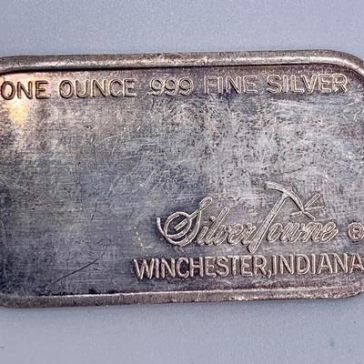 Silver Towne .999 Fine Silver Bullion Bar