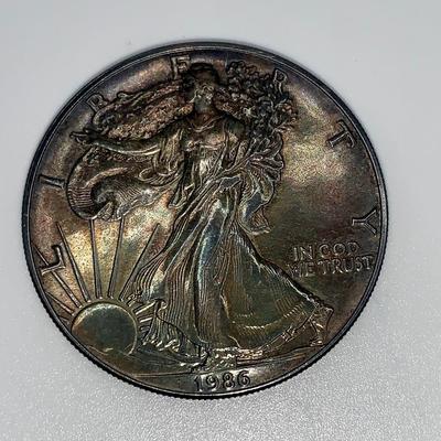 1986 Walking Liberty Silver Dollar