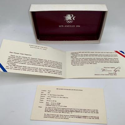 1983-S LA Olympics Silver Dollar - US Mint