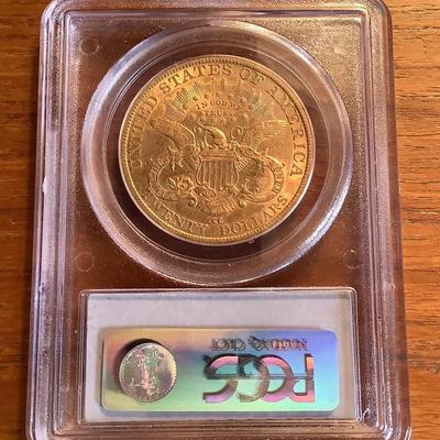 1884-CC GOLD $20 LIBERTY HEAD DOUBLE EAGLE RARE CARSON CITY DATE