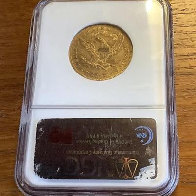 1868 P $10 GOLD LIBERTY HEAD EAGLE NGC MS 53