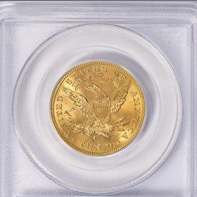 1889-S $10 GOLD LIBERTY EAGLE PCGS MS 63