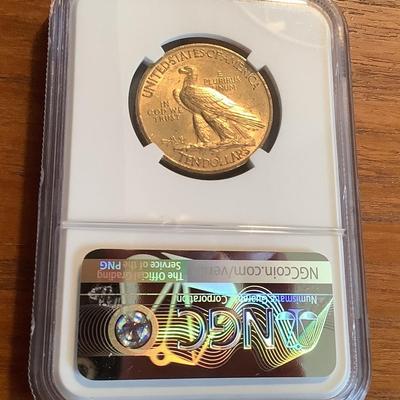 1909 P $10 GOLD INDIAN HEAD EAGLE