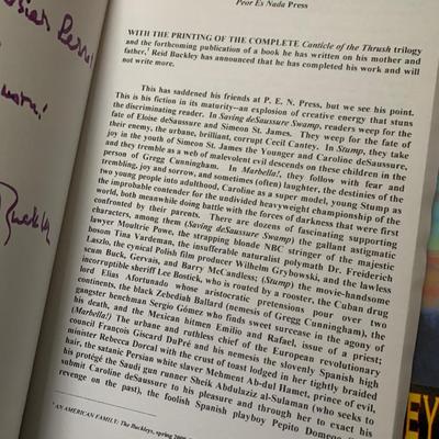 Signed Canticle of the Thrush Volumes 1-5 by Fergus Reid Buckley