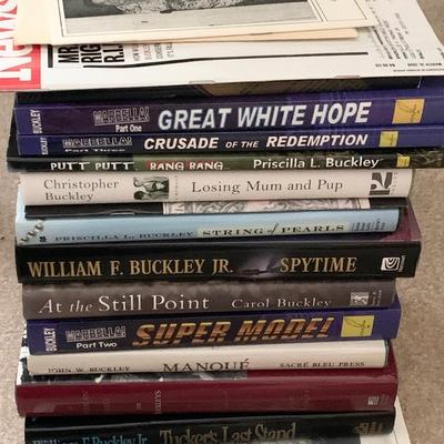 William F Buckley Family Authored Book Lot