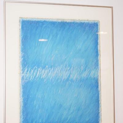 KATHERINE K. ROGAN "ANGEL WAITING" WATERCOLOR ON PAPER FRAMED