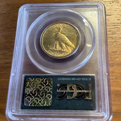 1907 $10 GOLD INDIAN HEAD EAGLE NO MOTTO