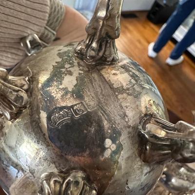 GOLDFEDER SILVER CO FOOTED COFFEE TEA SERVICE