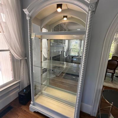 LIGHTED CURIO CABINET