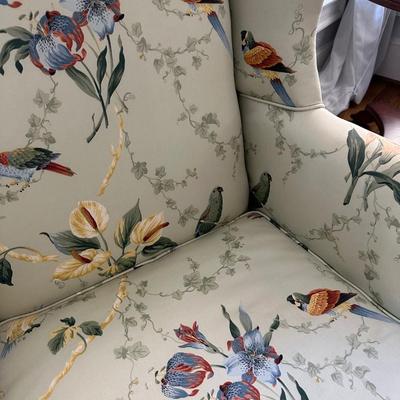 UPHOLSTERED WINGBACK CHAIR