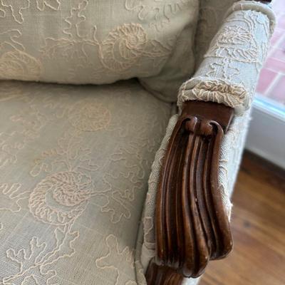 HIS AND HERS FRENCH BERGERE CHAIR PAIR