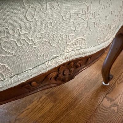 HIS AND HERS FRENCH BERGERE CHAIR PAIR